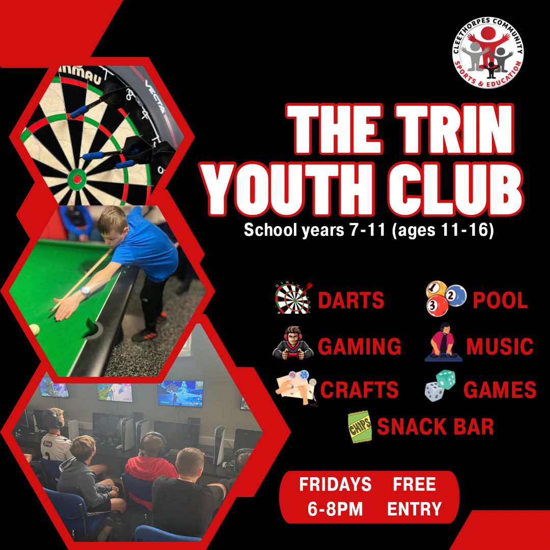 Youth Club (Secondary School Age) - Friday's 6pm till 8pm