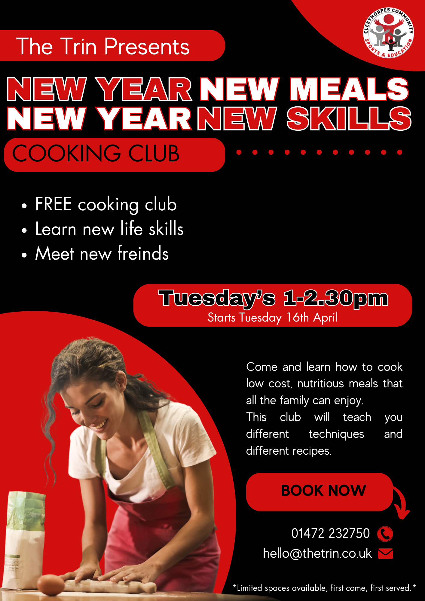 Cook Club - Tuesday's 1pm till 2.30pm