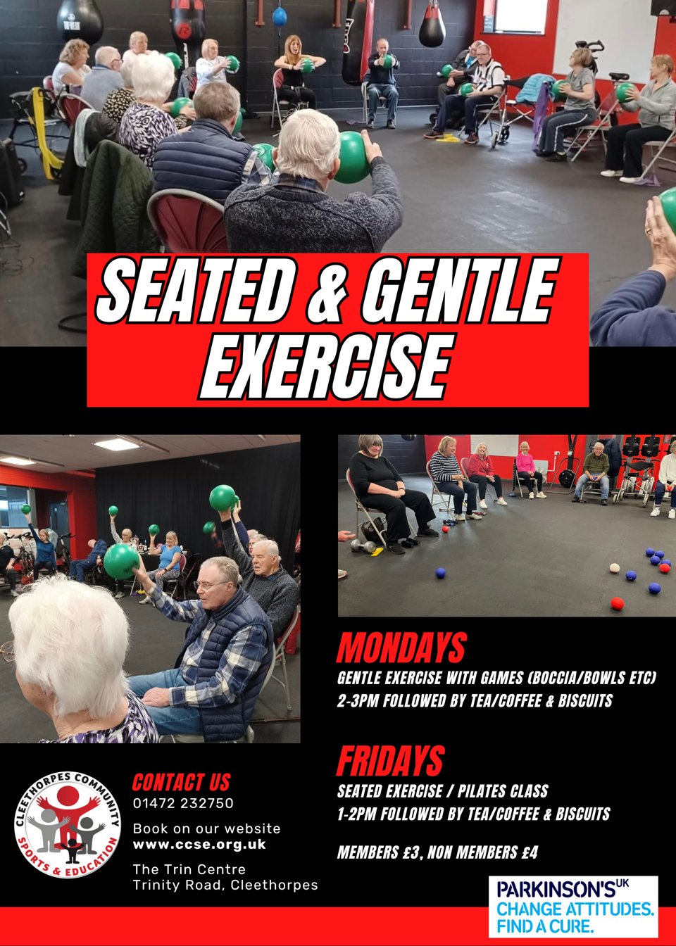 Gentle Exercise with Jamie - Monday's 2pm till 4pm